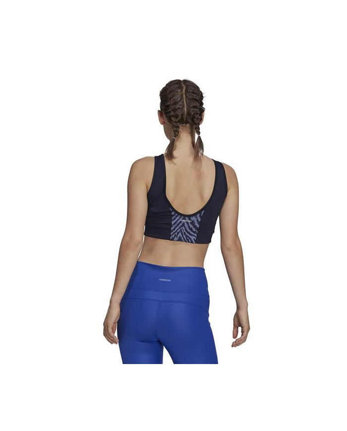 Koszulka damska adidas Performance W ZBR CROP TP GS6347 Niebieska - Sklep online Mastersport