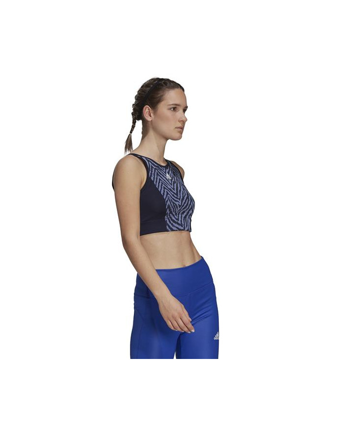 Koszulka damska adidas Performance W ZBR CROP TP GS6347 Niebieska - Sklep online Mastersport