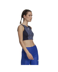 Koszulka damska adidas Performance W ZBR CROP TP GS6347 Niebieska - Sklep online Mastersport