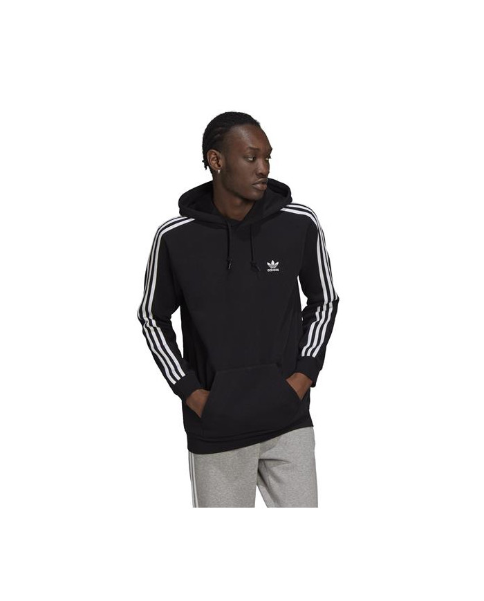 Bluza męska adidas Originals 3 STRIPES HOODY H06676 Czarna - Sklep online Mastersport