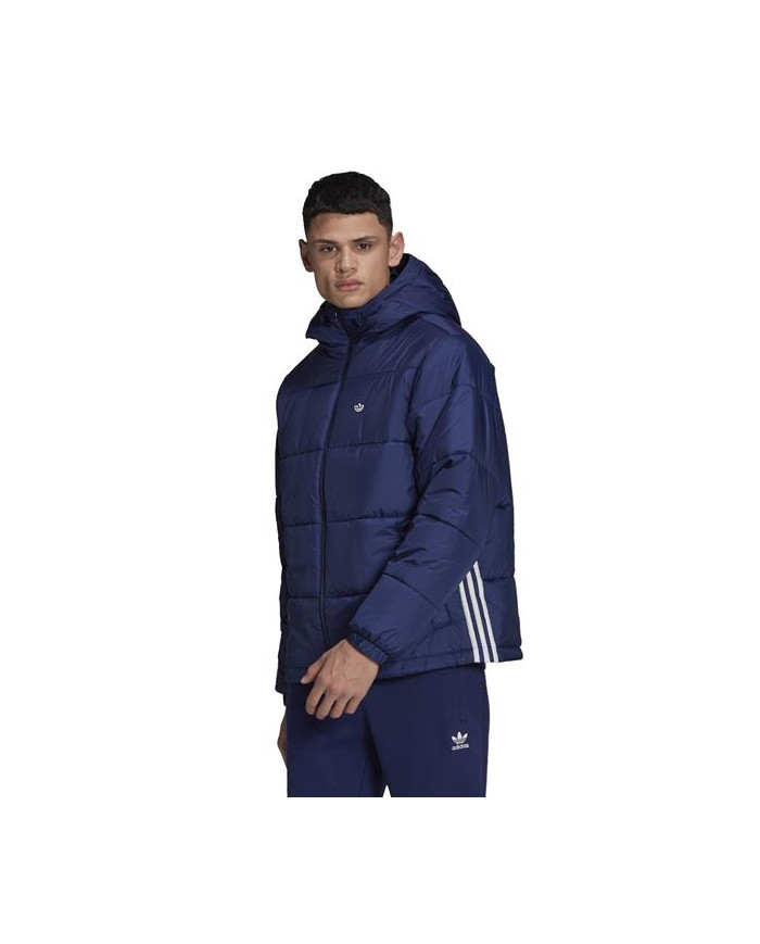 Kurtka męska adidas Originals PAD HOODED PUFF H13554 Niebieska - Sklep online Mastersport