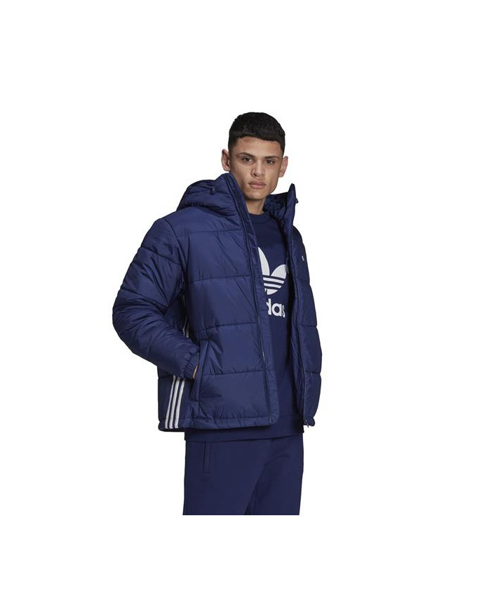 Kurtka męska adidas Originals PAD HOODED PUFF H13554 Niebieska - Sklep online Mastersport