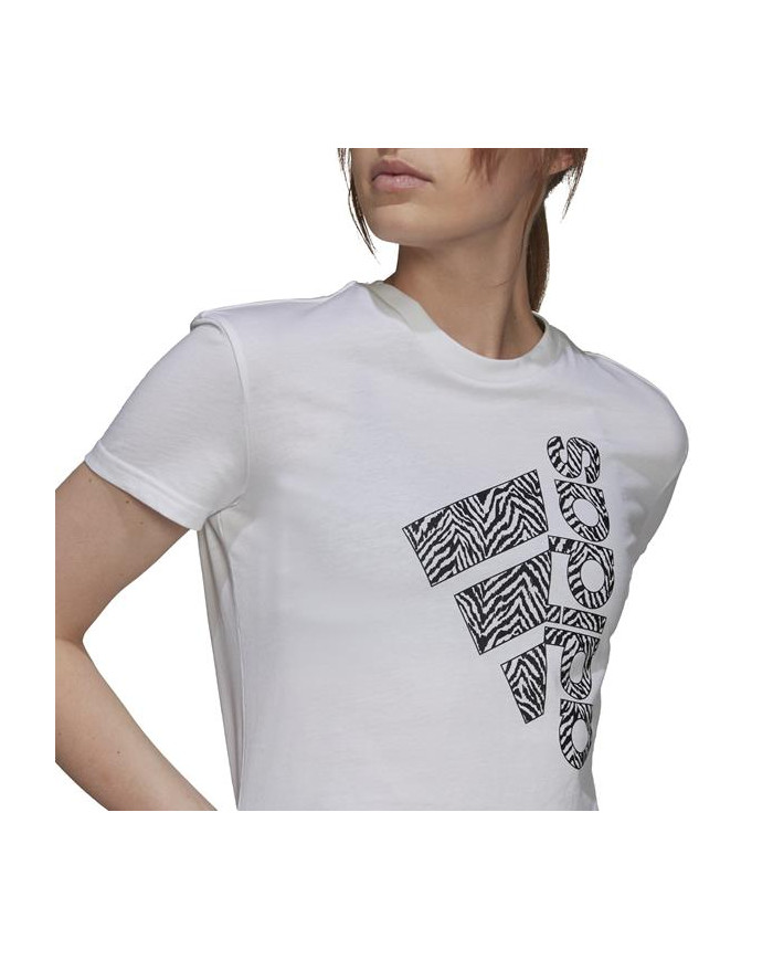 Koszulka damska adidas Performance W VRTCL ZBR G T H14695 Biała - Sklep online Mastersport