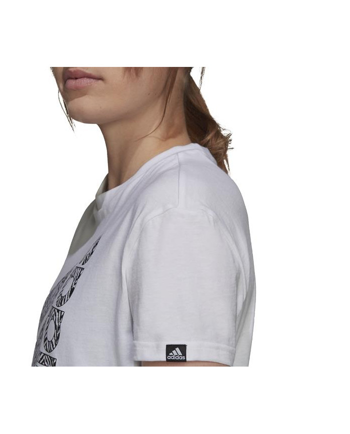 Koszulka damska adidas Performance W VRTCL ZBR G T H14695 Biała - Sklep online Mastersport