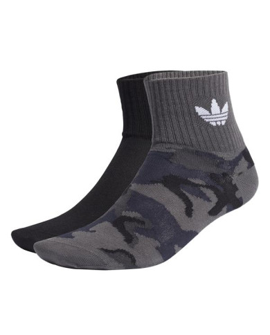 Skarpetki męskie adidas Originals CAMO MID ANKLE H32345 Czarne - Sklep online Mastersport