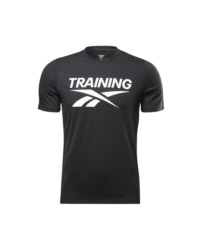 Koszulka męska Reebok GS TRAINING VECTOR HB8534 Czarna - Sklep online Mastersport