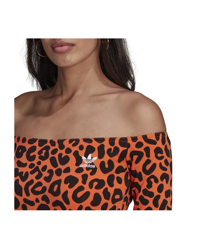 Sukienka damska adidas Originals DRESS HC4466 Pomarańczowa - Sklep online Mastersport