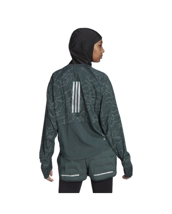 Bluza damska adidas Performance XCITY COVER UP HC6323 Zielona - Sklep online Mastersport
