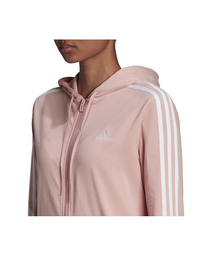 Bluza damska adidas Performance W 3S SJ FZ HD HC9251 Różowa - Sklep online Mastersport