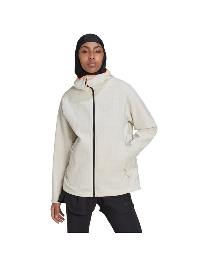 Kurtka damska adidas Performance XCITY SOFTSHELL HK6479 Beżowa - Sklep online Mastersport