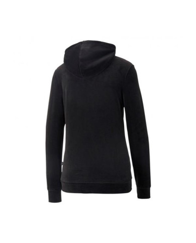 Bluza damska Puma ESS+ VELOUR HOODIE 67000801 Czarna - Sklep online Mastersport