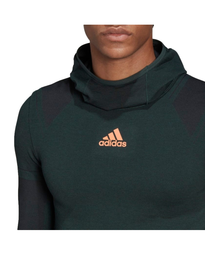 Bluza męska adidas Performance X-CITY LONGSLEE HL3934 Zielona - Sklep online Mastersport