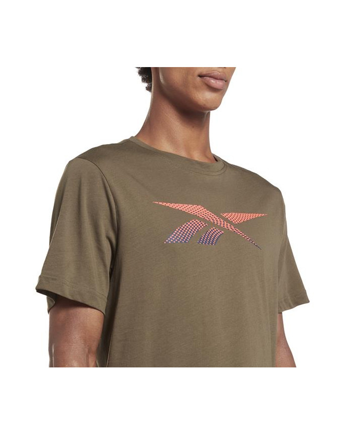 Koszulka męska Reebok RI LOGO TEE HR9030 Brązowa - Sklep online Mastersport