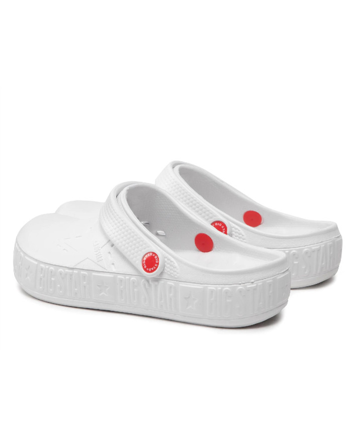 Klapki damskie Big Star BIG SEB II275003 Białe - Sklep online Mastersport