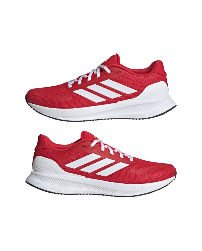 Buty męskie adidas Performance RUNFALCON 5 JH6246 Czerwone - Sklep online Mastersport