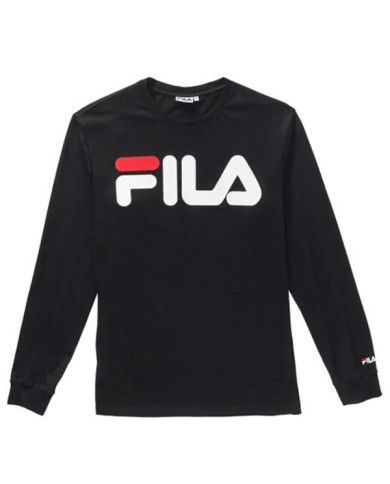Bluza męska Fila UNISEX CLASSIC PURE LS 681092002 Czarna - Sklep online Mastersport