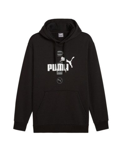 Bluza męska Puma POWER GRAPHIC HOODIE FL 68174101 Czarna - Sklep online Mastersport