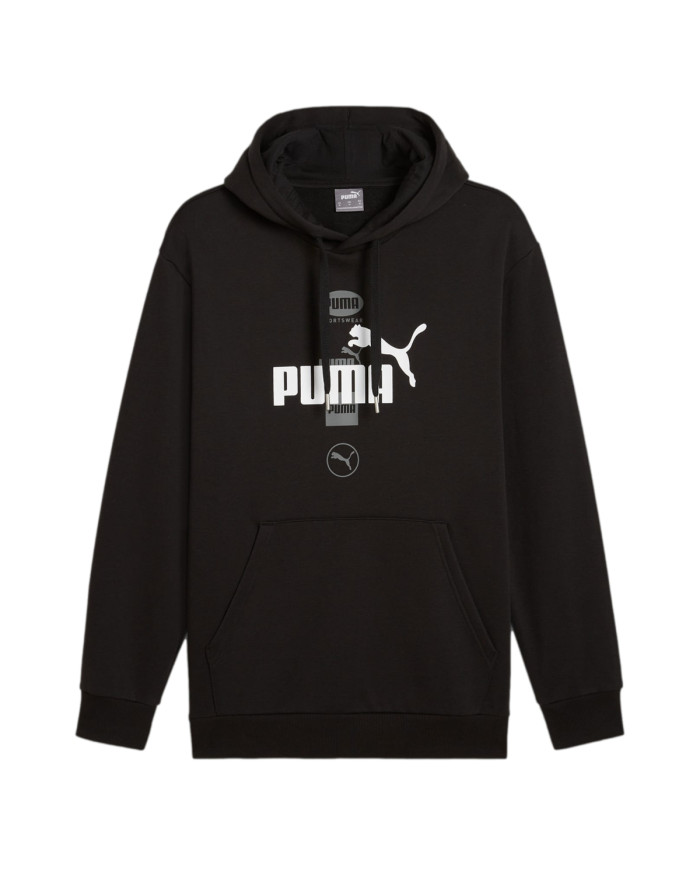 Bluza męska Puma POWER GRAPHIC HOODIE FL 68174101 Czarna - Sklep online Mastersport