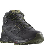 Buty dziecięce Salomon OUTWAY MID CS WP JR L47283500 Czarne - Sklep online Mastersport
