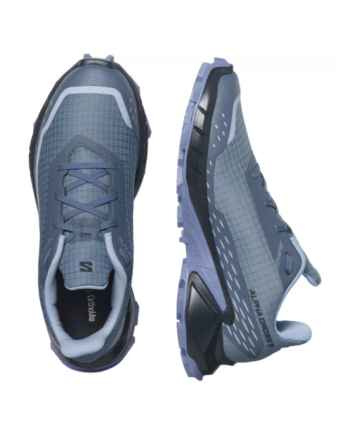 Buty damskie Salomon ALPHACROSS 5 W L47313500 Niebieskie - Sklep online Mastersport