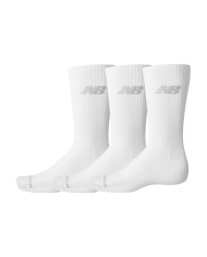 Skarpetki męskie New Balance PERFORMANCE BASIC CREW 3 PACK LAS51423WT Białe - Sklep online Mastersport