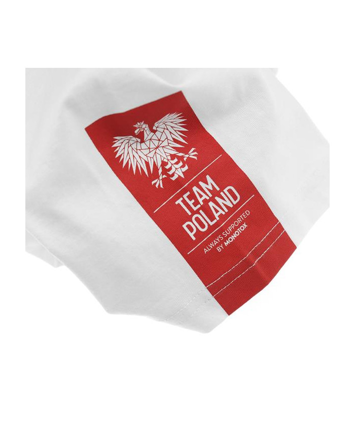 Koszulka męska Monotox TEAM POLAND LABEL WHITE M-TS-07TP-02 Biała - Sklep online Mastersport