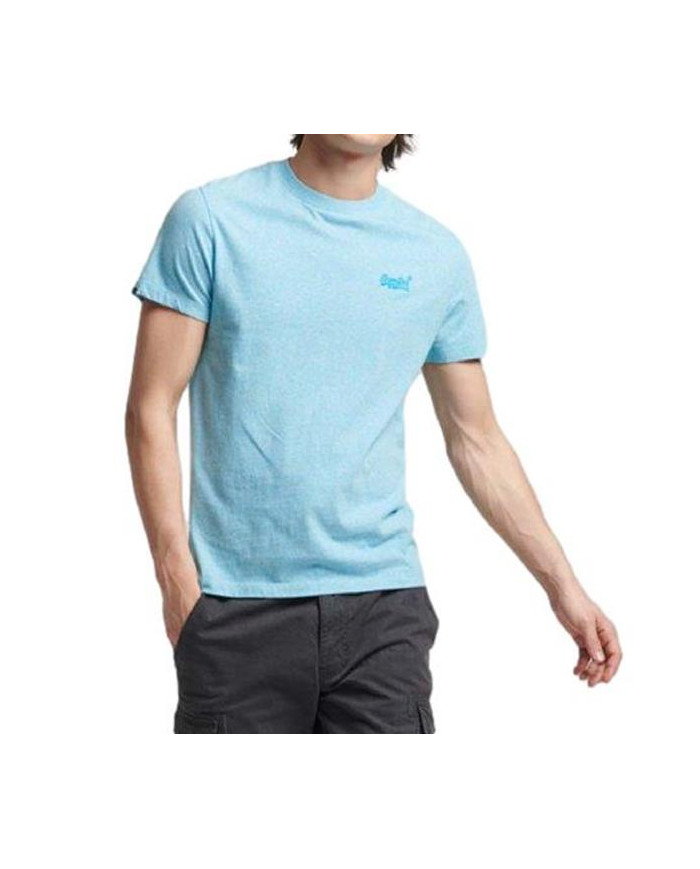 Koszulka męska Superdry VINTAGE LOGO EMB TEE M1011245A5WW Niebieska - Sklep online Mastersport