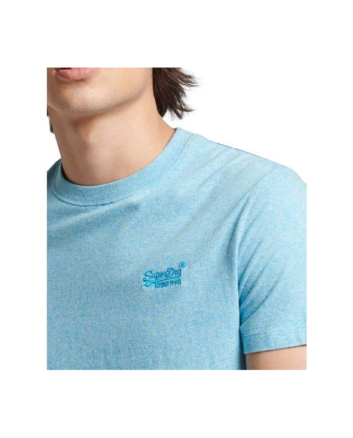 Koszulka męska Superdry VINTAGE LOGO EMB TEE M1011245A5WW Niebieska - Sklep online Mastersport
