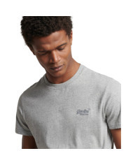 Koszulka męska Superdry VINTAGE LOGO EMB TEE M1011245AB3D Szara - Sklep online Mastersport