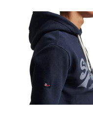 Bluza męska Superdry VINTAGE VL HOOD M2012093A98T Niebieska - Sklep online Mastersport