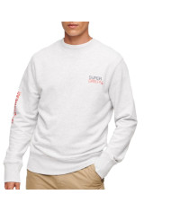 Bluza męska Superdry SPORTSWEAR LOGO LOOSE CREW M2013099AJAR Szara - Sklep online Mastersport