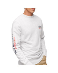 Bluza męska Superdry SPORTSWEAR LOGO LOOSE CREW M2013099AJAR Szara - Sklep online Mastersport