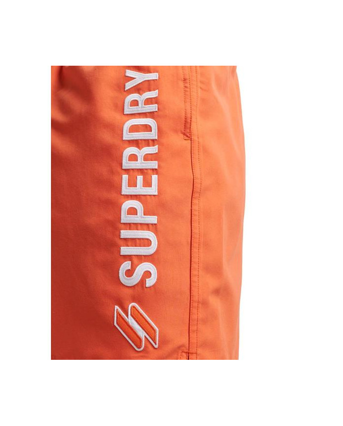 Szorty męskie Superdry CODE APPLQUE SWIM SHORT M3010187A03M Pomarańczowe - Sklep online Mastersport