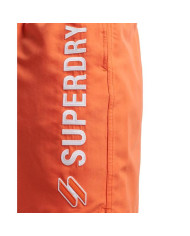 Szorty męskie Superdry CODE APPLQUE SWIM SHORT M3010187A03M Pomarańczowe - Sklep online Mastersport