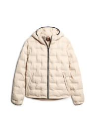 Kurtka męska Superdry SHORT QUILTED PUFFER COAT M5011811A1LA Beżowa - Sklep online Mastersport