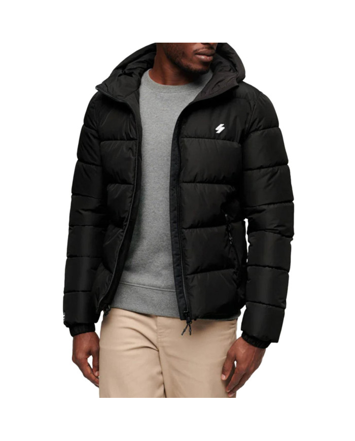Kurtka męska Superdry HOODED SPORTS PUFFER JACKET M5011827A02A Czerwona - Sklep online Mastersport