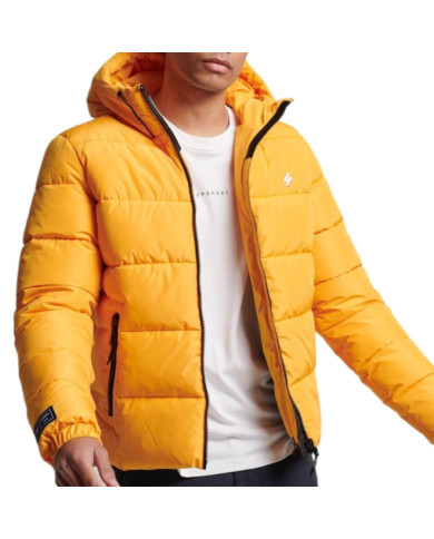 Kurtka męska Superdry HOODED SPORTS PUFFR JACKET M5011827A1LE Żółta - Sklep online Mastersport