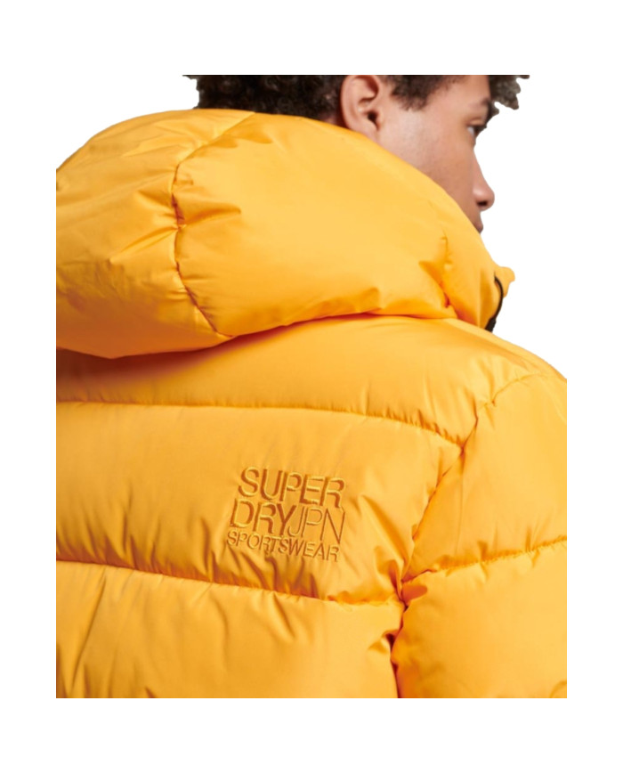 Kurtka męska Superdry HOODED SPORTS PUFFR JACKET M5011827A1LE Żółta - Sklep online Mastersport
