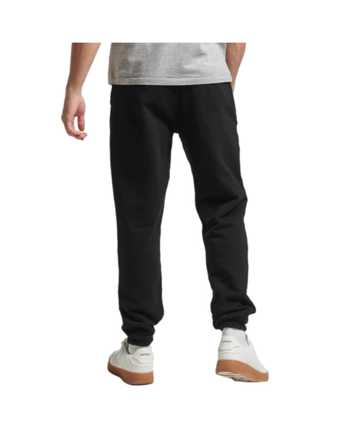 Spodnie męskie Superdry SPORTSWEAR LOGO TARPED JOGGER M7010996A02A Czarne - Sklep online Mastersport
