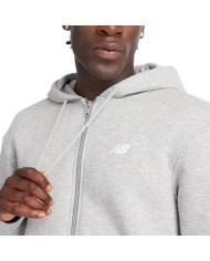 Bluza męska New Balance SPORT CORE BRUSHED FULL ZIP MJ43902AG Szara - Sklep online Mastersport
