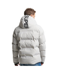 Kurtka męska Superdry HOODED BOXY PUFFER JACKET MS311478AFRM Szara - Sklep online Mastersport