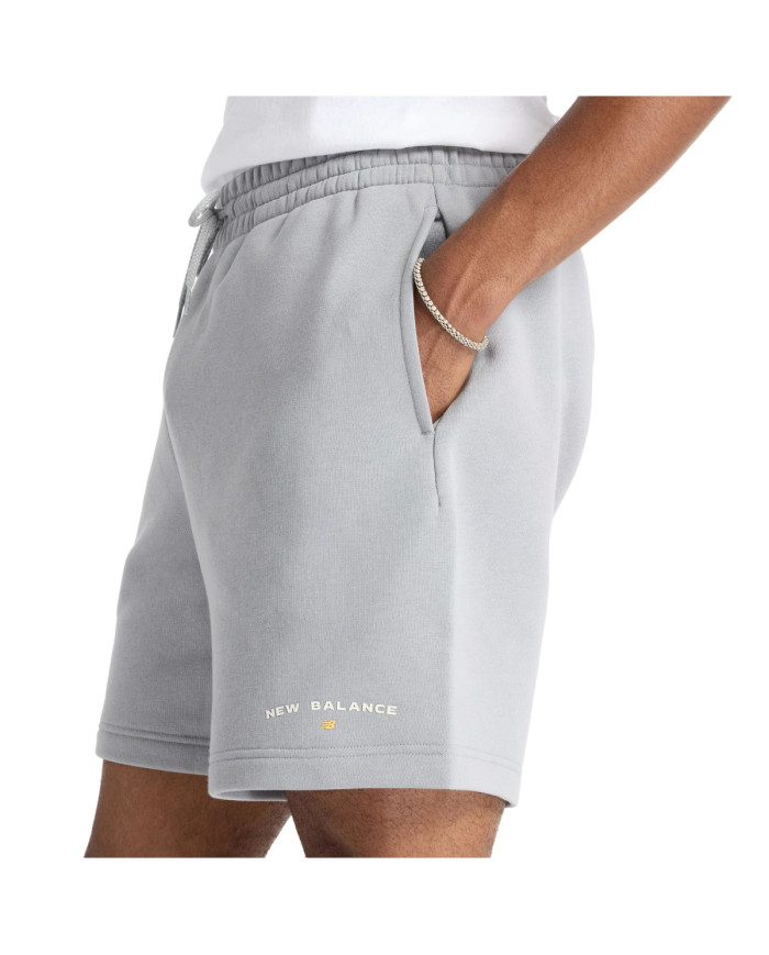 Szorty męskie New Balance REIMAGINED FLEECE GRAPHIC YST MS51506YST Szare - Sklep online Mastersport