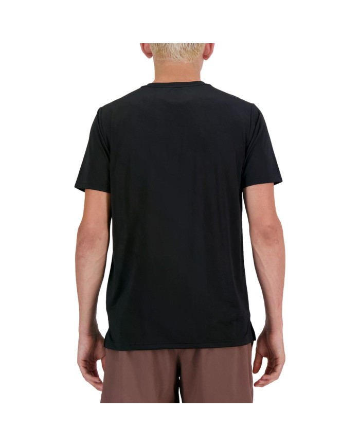 Koszulka męska New Balance S/S NEW BALANCE RUN T-SHIR BK MT41222BK Czarna - Sklep online Mastersport