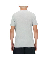 Koszulka męska New Balance S/S NEW BALANCE STACKED LO AG MT41502AG Szara - Sklep online Mastersport