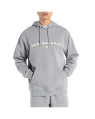 Bluza męska New Balance REIMAGINED FLEECE GRAPHIC HOOD MT51516YST Szara - Sklep online Mastersport