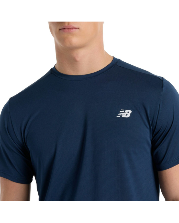 Koszulka męska New Balance SPORT SHORT SLEEVE T-SHIRT MT51801NNY Niebieska - Sklep online Mastersport