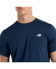 Koszulka męska New Balance SPORT SHORT SLEEVE T-SHIRT MT51801NNY Niebieska - Sklep online Mastersport