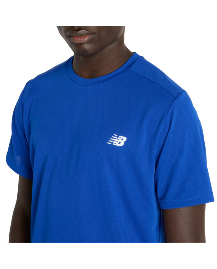 Koszulka męska New Balance SPORT SHORT SLEEVE T-SHIRT MT51801TRY Niebieska - Sklep online Mastersport