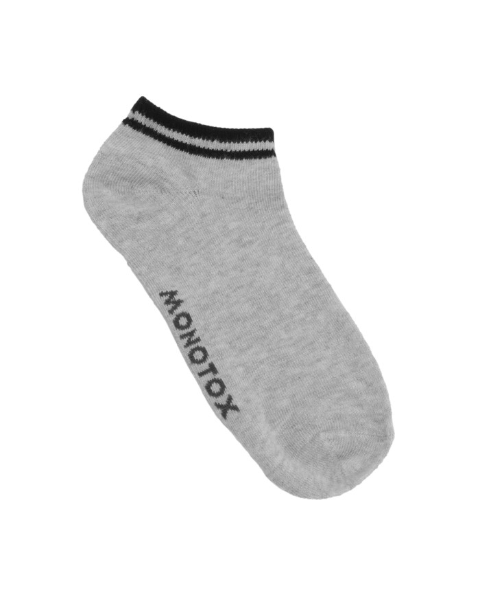 Skarpetki męskie Monotox NO-SHOW STRIPES 6 MX11008 Szare - Sklep online Mastersport