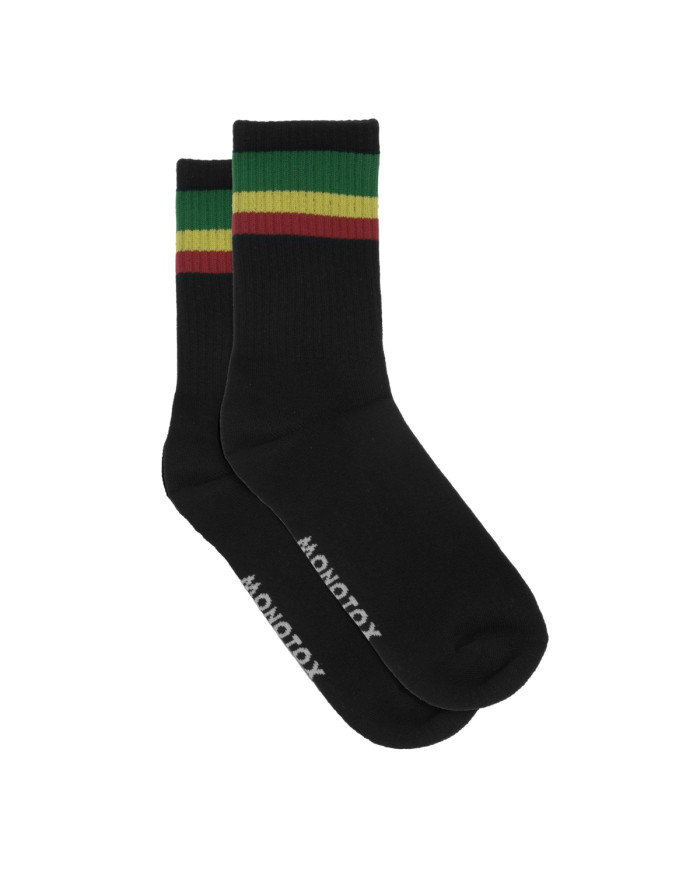 Skarpetki męskie Monotox HIGH STRIPES COLOR 6 MX11019 Białe - Sklep online Mastersport